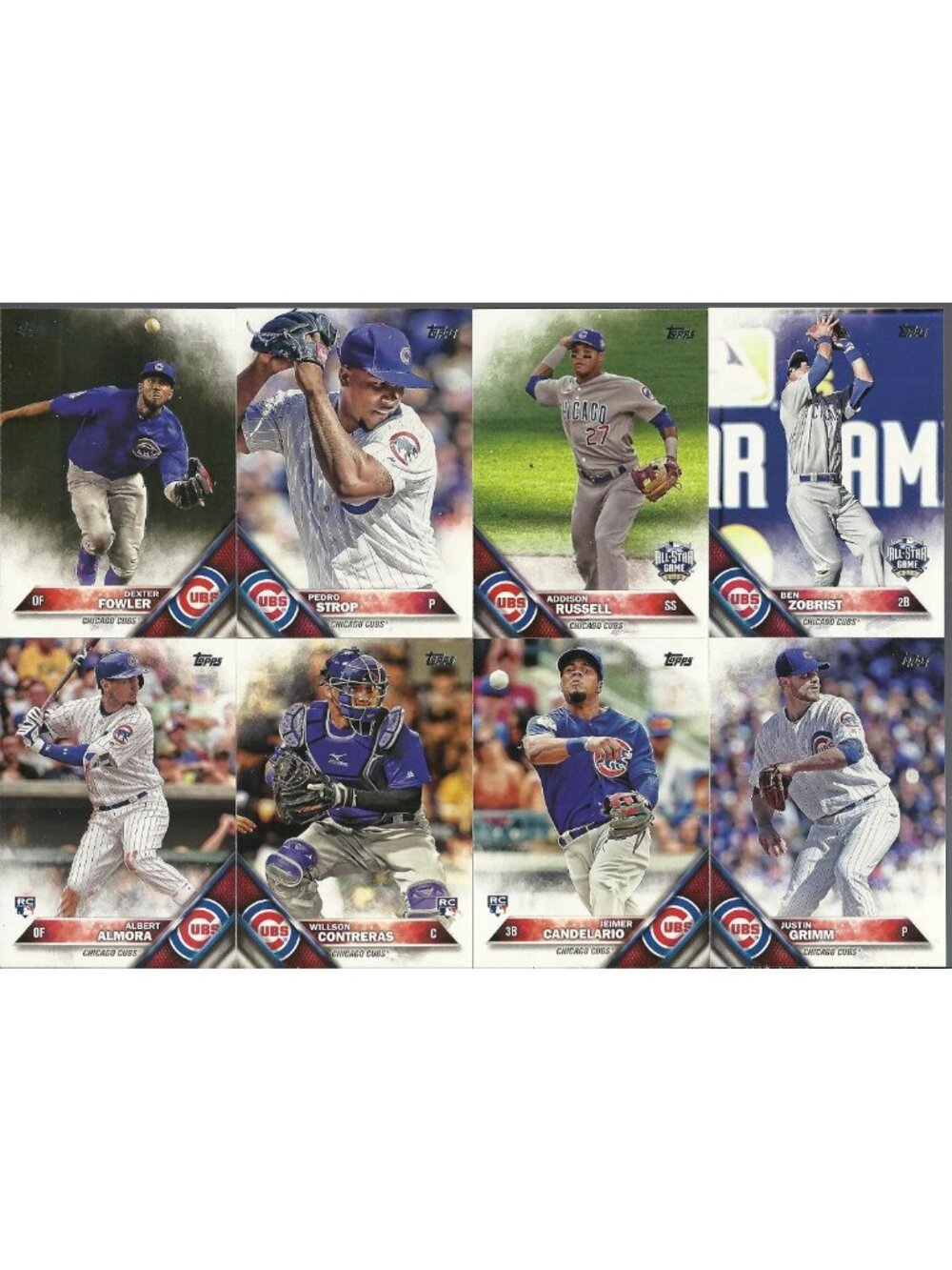 Chicago Cubs Master Team Set 41 Cards - Kyle Schwarber Rookie, Kris Bryant